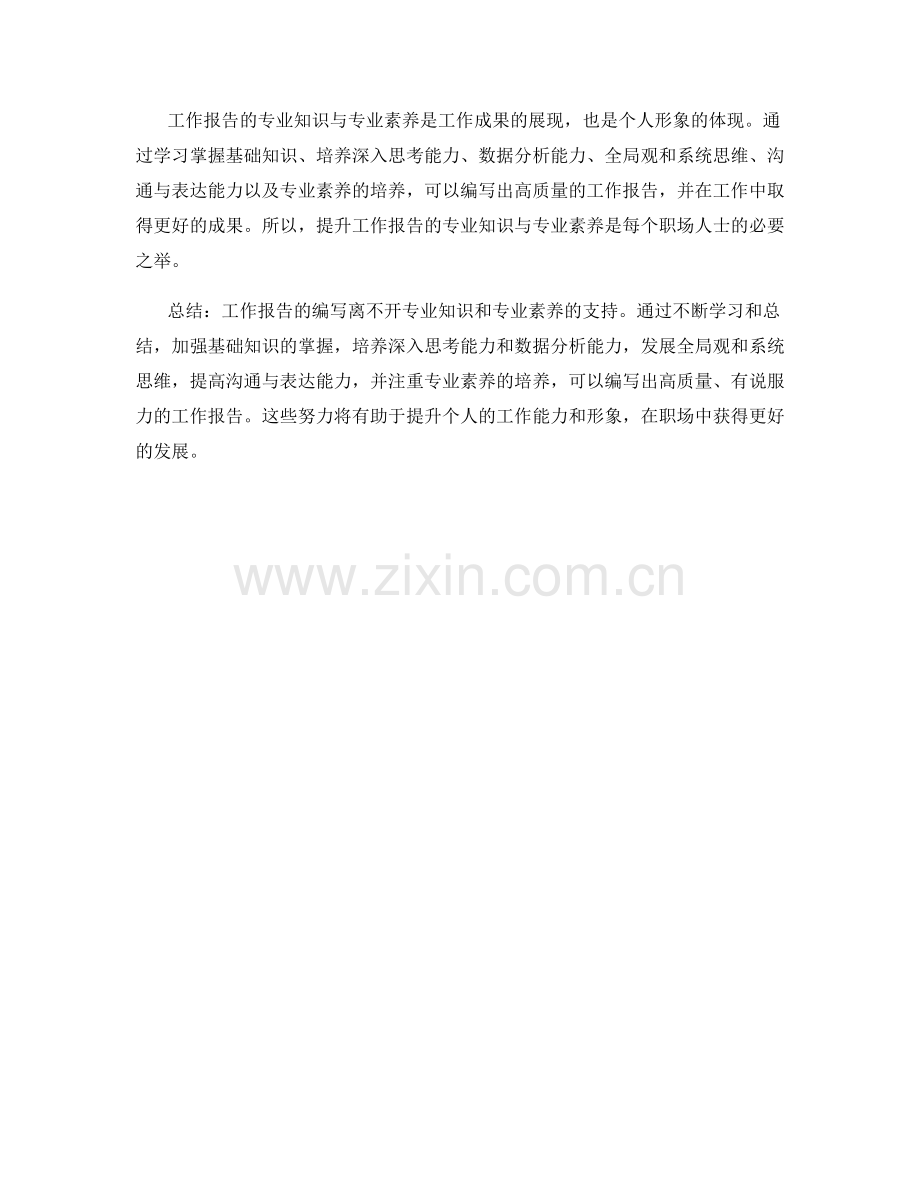 工作报告的专业知识与专业素养.docx_第3页