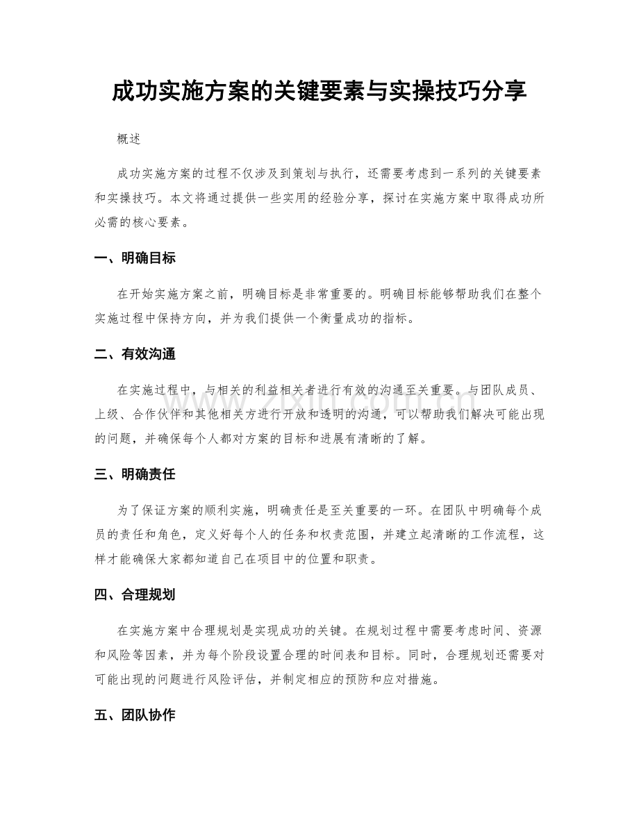 成功实施方案的关键要素与实操技巧分享.docx_第1页