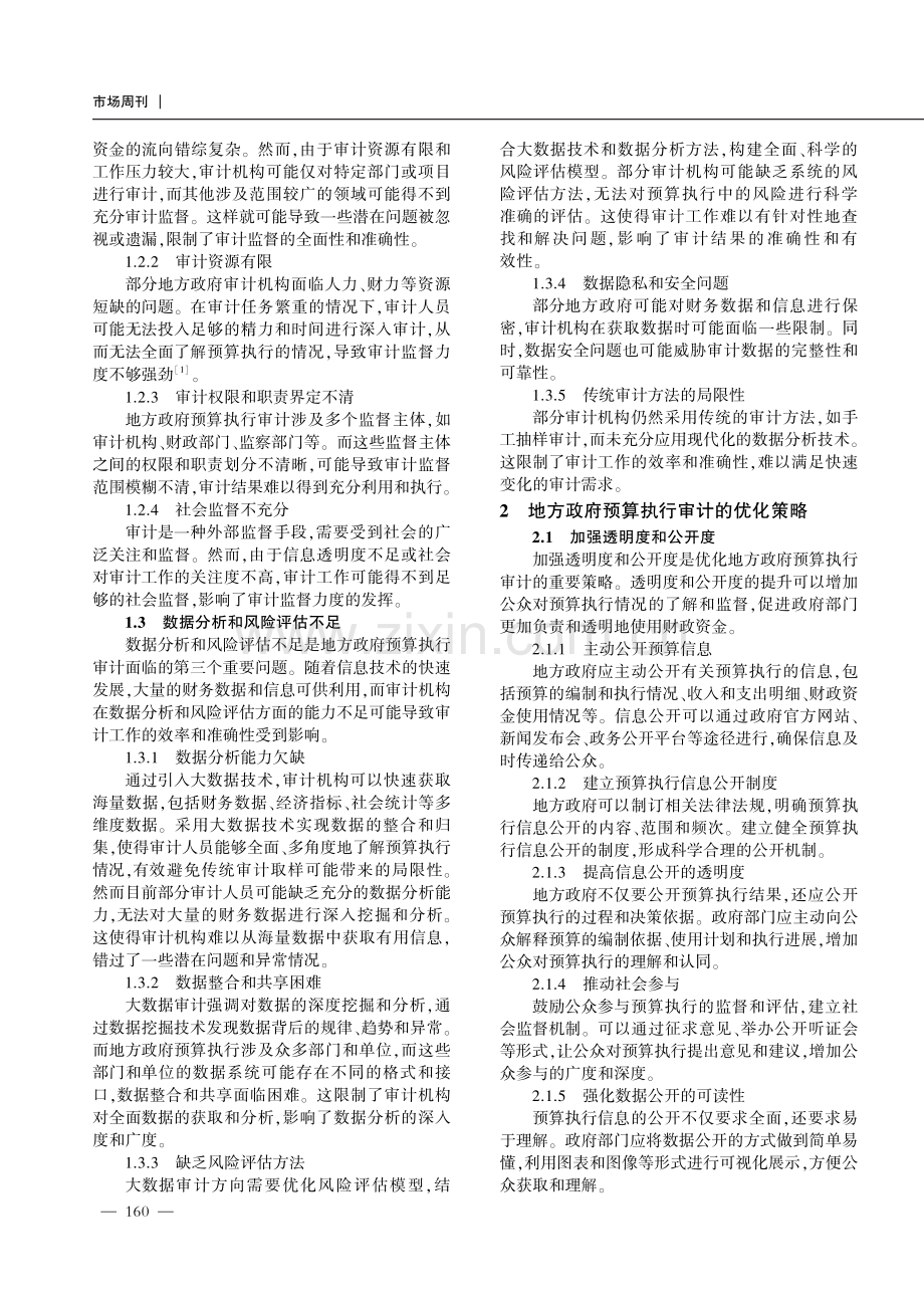 地方政府预算执行审计优化策略分析.pdf_第2页