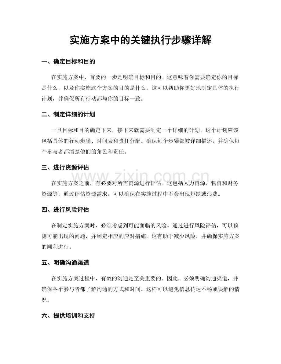 实施方案中的关键执行步骤详解.docx_第1页