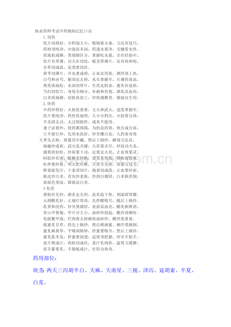 药品管理记忆口决.docx_第1页