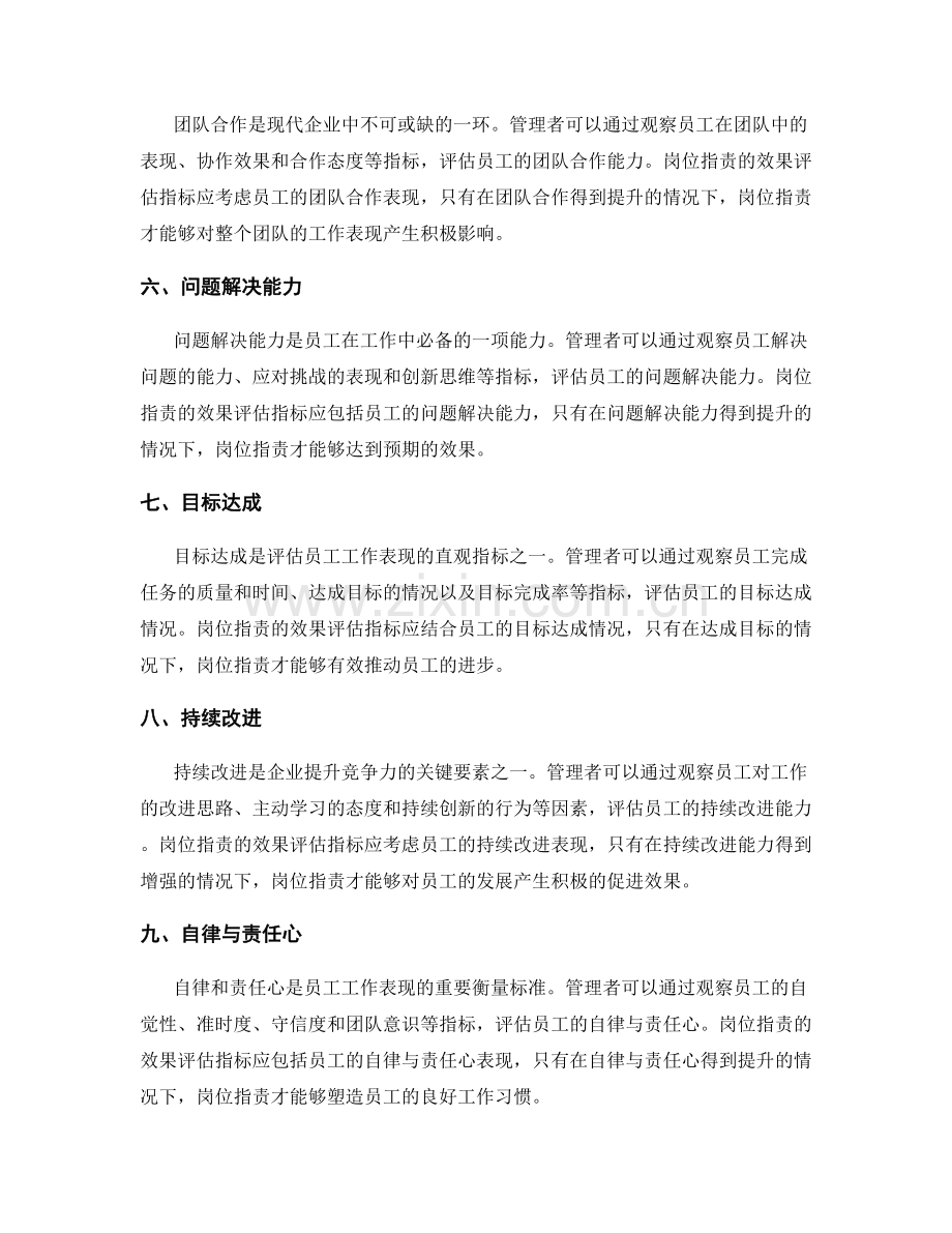 岗位指责的效果评估指标设定.docx_第2页