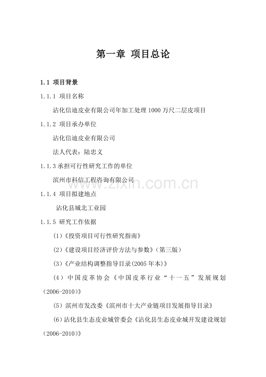 沾化信迪皮业有限公司年加工处理1000万尺二层皮项目可行性研究报告.docx_第2页