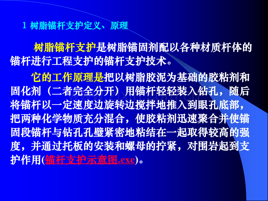 树脂锚杆支护工艺与技术.pptx_第1页