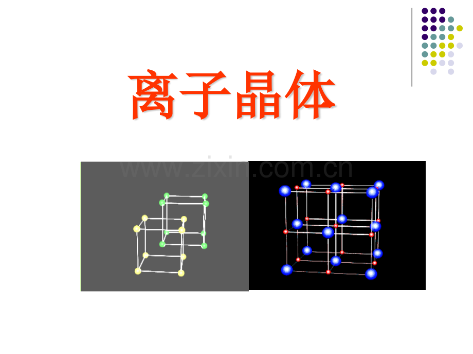 人教版化学选修三离子晶体.pptx_第1页