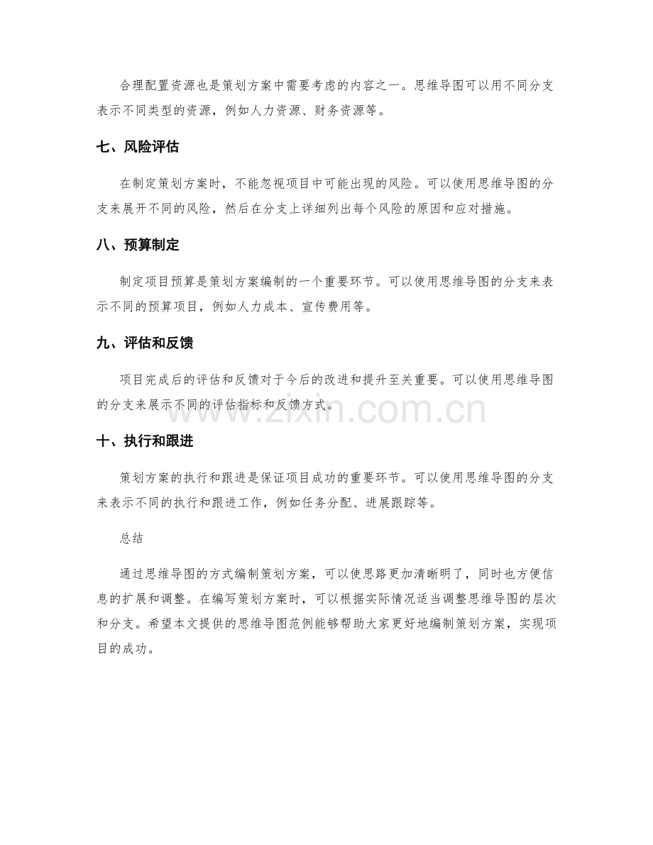 策划方案编制的思维导图范例.docx_第2页