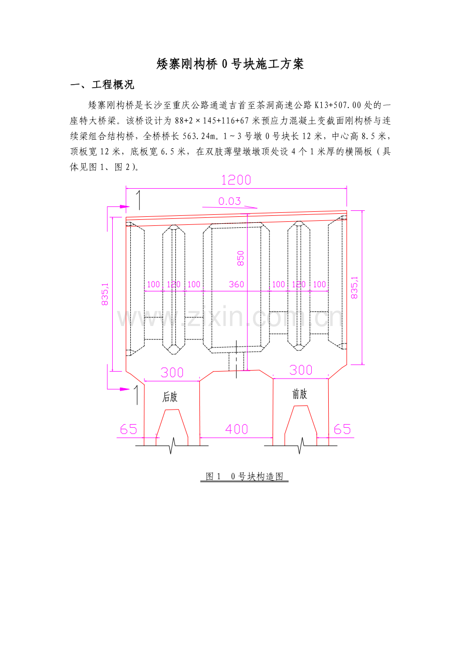 刚构桥0号块施工方案.docx_第1页