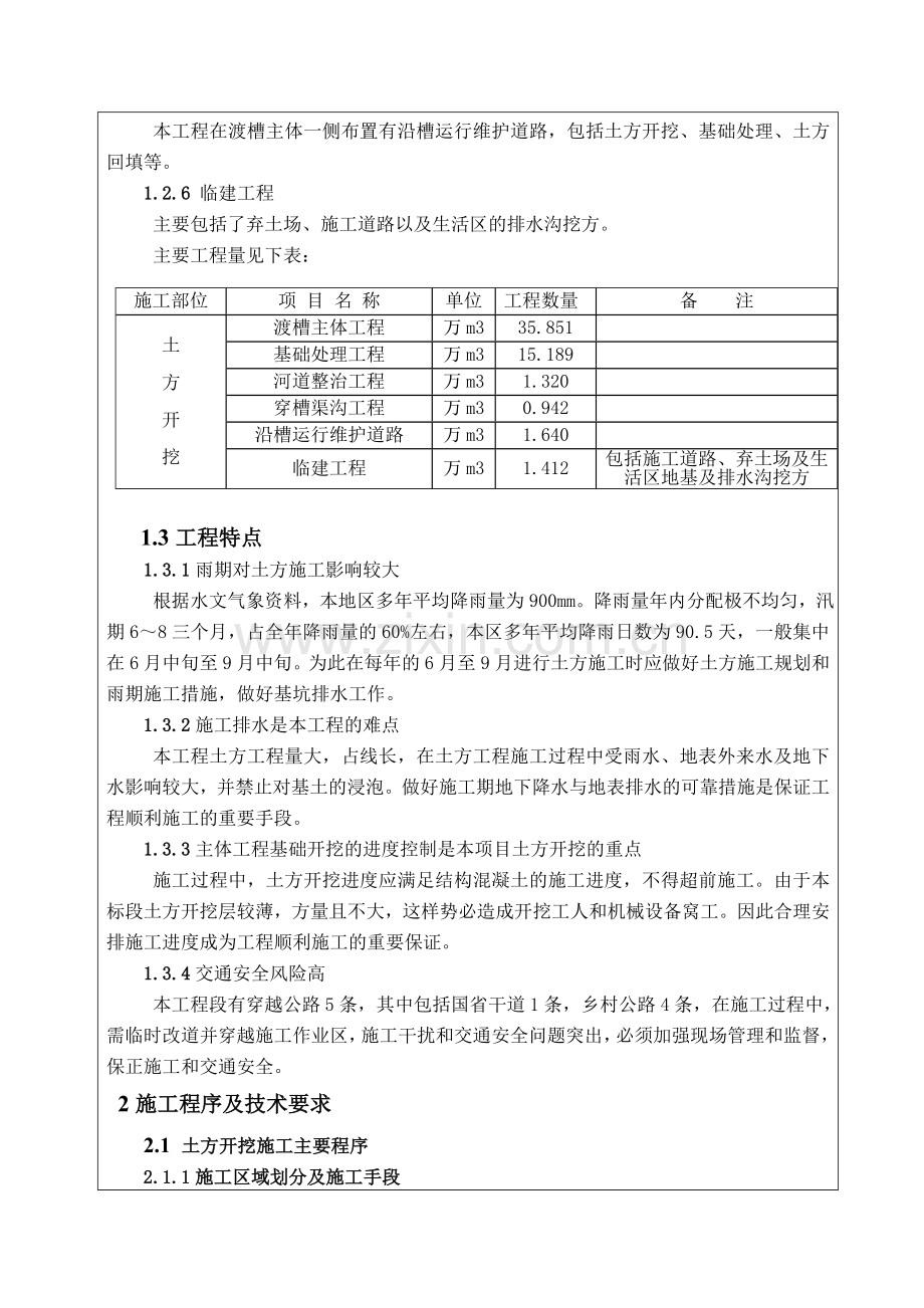 河北箱基渡槽主体工程土方开挖施工技术交底.docx_第2页