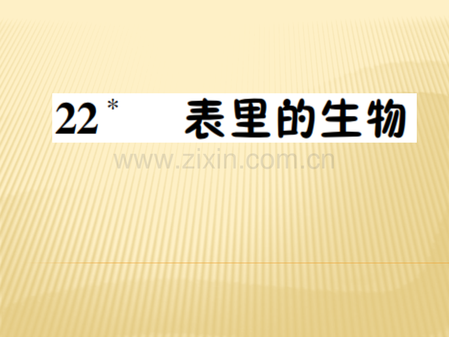 六年级上册语文22表里的生物语文S版共7张.pptx_第1页