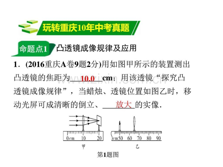 重庆中考物理复习透镜及其应用.pptx_第1页