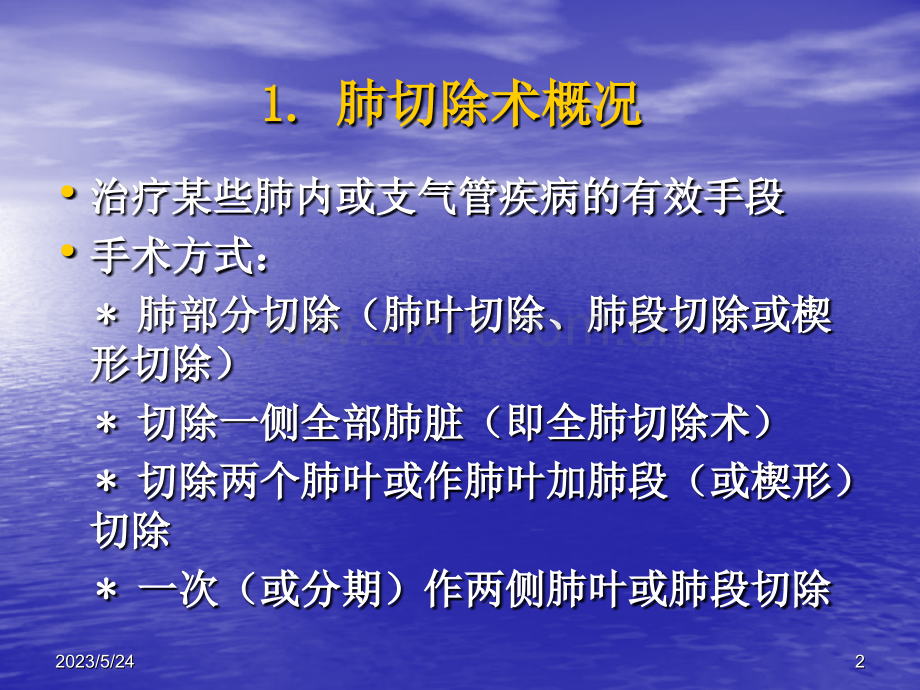 肺叶切除术后护理全肺切除术后护理.ppt_第2页