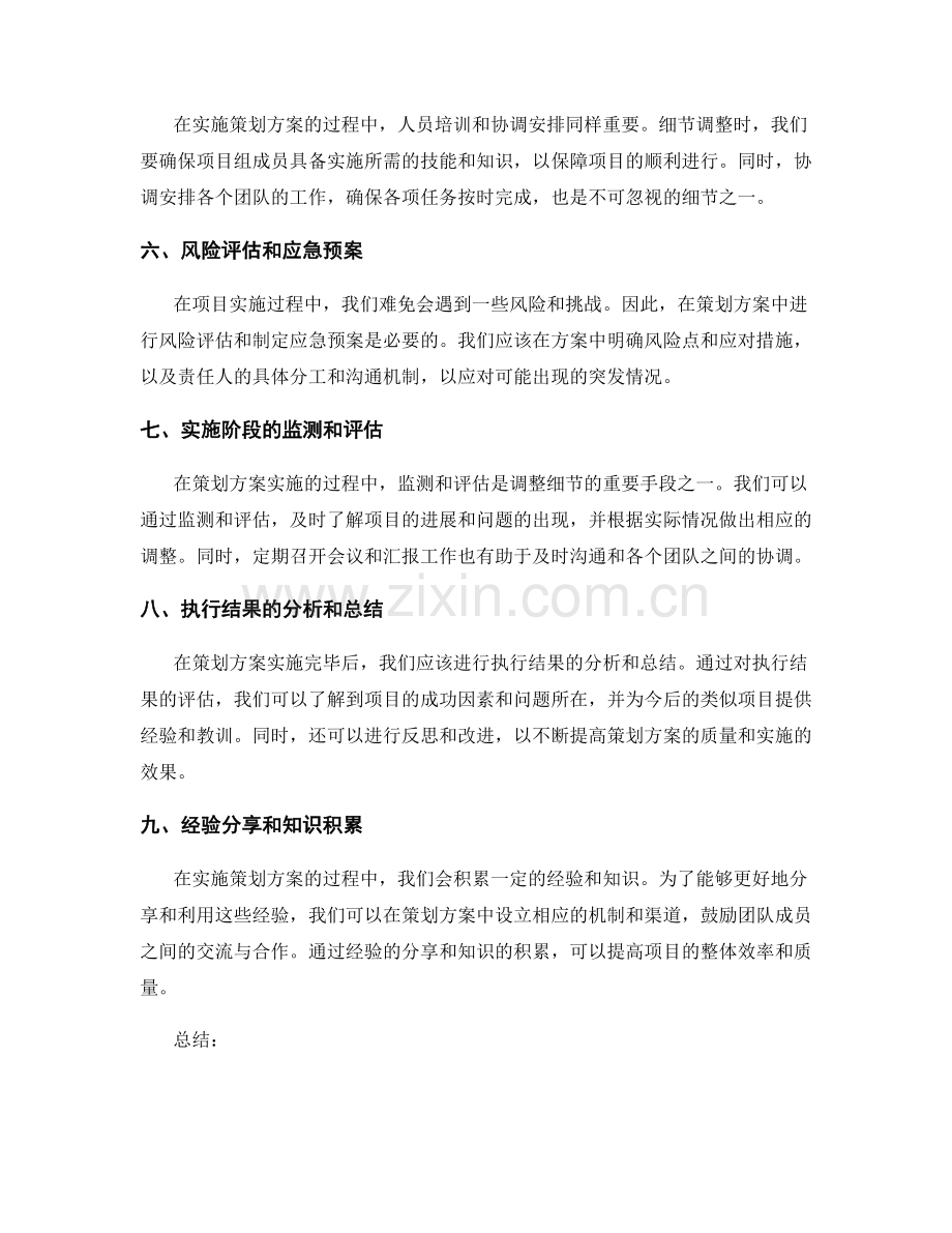 策划方案的细节调整和实施步骤.docx_第2页