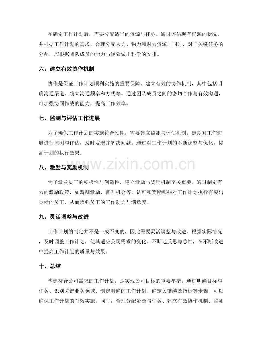 构建符合公司需求的工作计划.docx_第2页