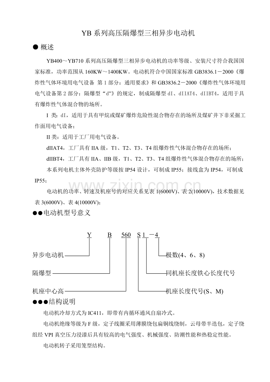 系列高压隔爆型三相异步电动机.docx_第1页