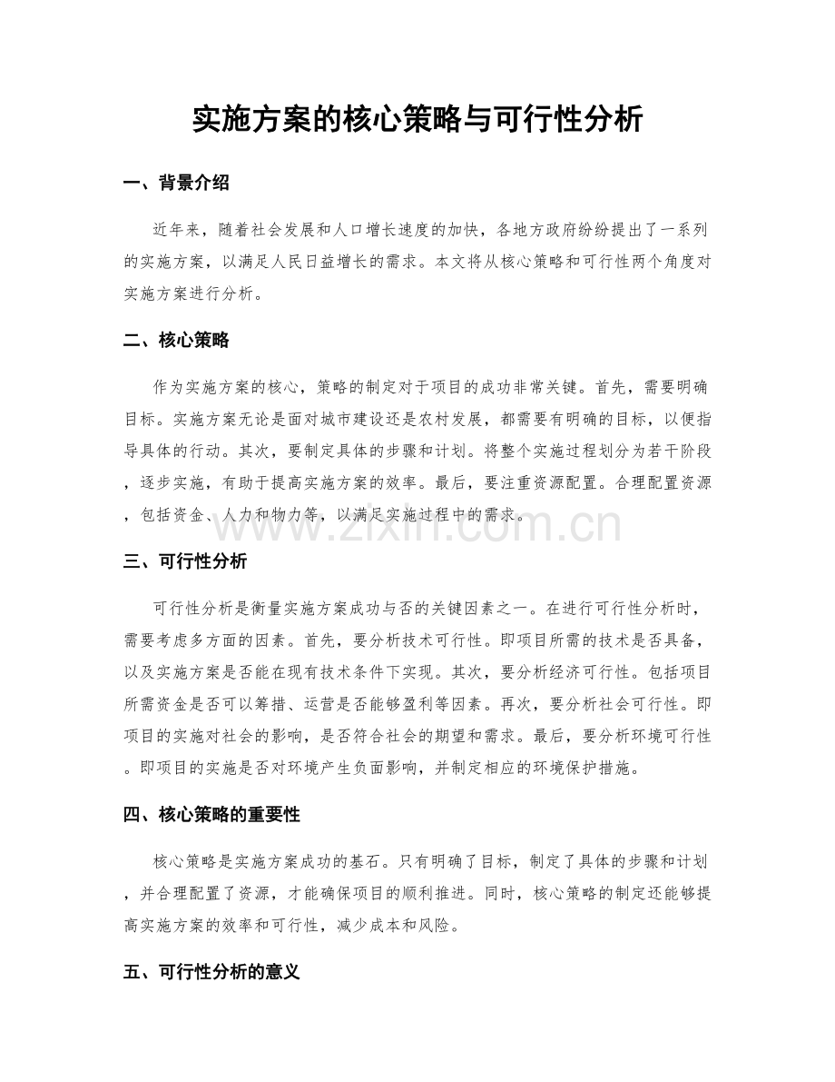 实施方案的核心策略与可行性分析.docx_第1页