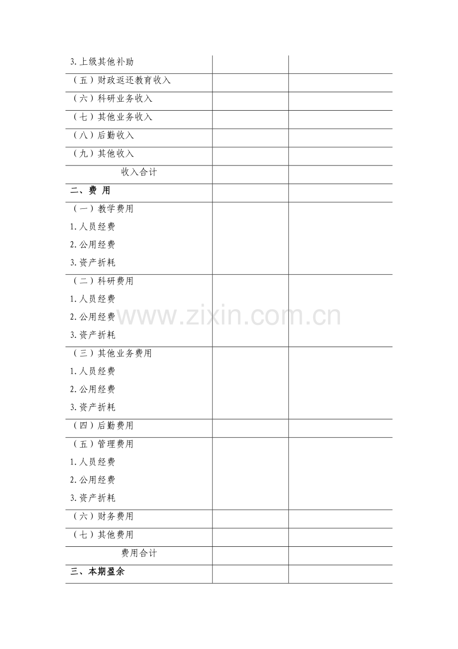 13高校会计制度下的财务会计报表格式及填报说明.doc_第3页