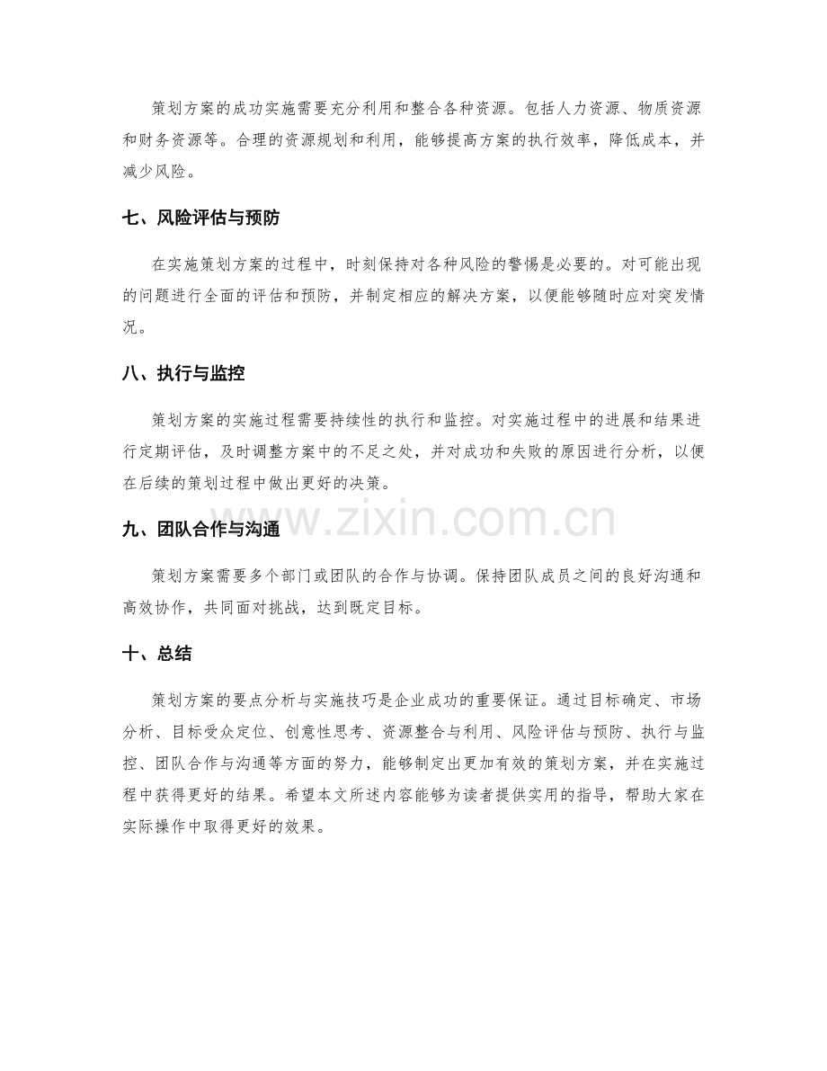 策划方案的要点分析与实施技巧详细剖析讲述.docx_第2页