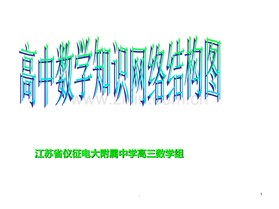 高中数学知识网络结构图(2019年9月).ppt_第1页