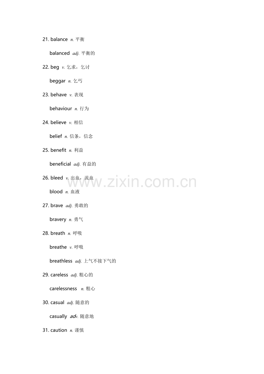 高中英语：高质量词性转换总结.docx_第3页