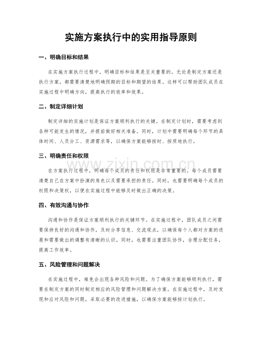 实施方案执行中的实用指导原则.docx_第1页