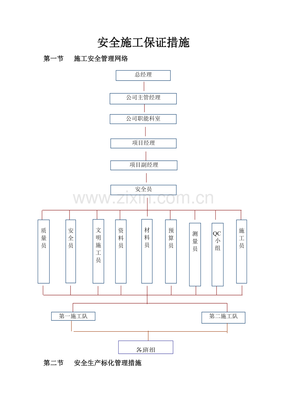 公路建设工程安全施工保证措施.docx_第1页