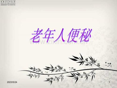 老年人便秘的护理.ppt