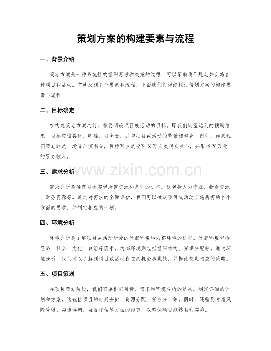 策划方案的构建要素与流程.docx_第1页