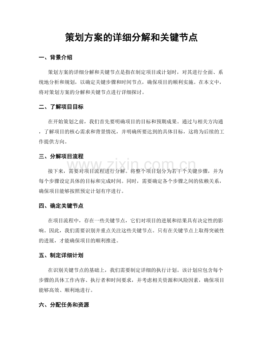 策划方案的详细分解和关键节点.docx_第1页