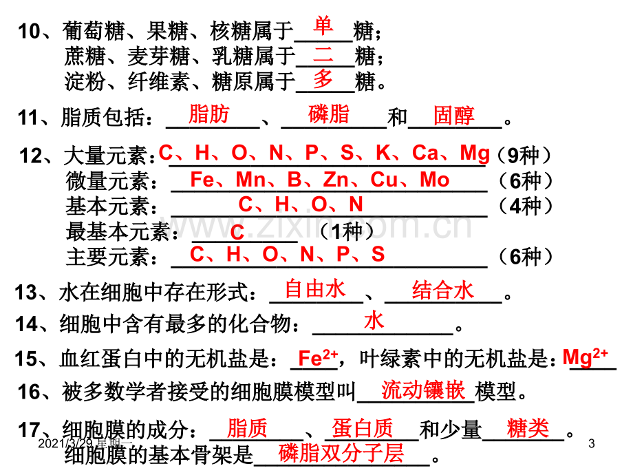 生物必修一二三基础知识检查清单.ppt_第3页