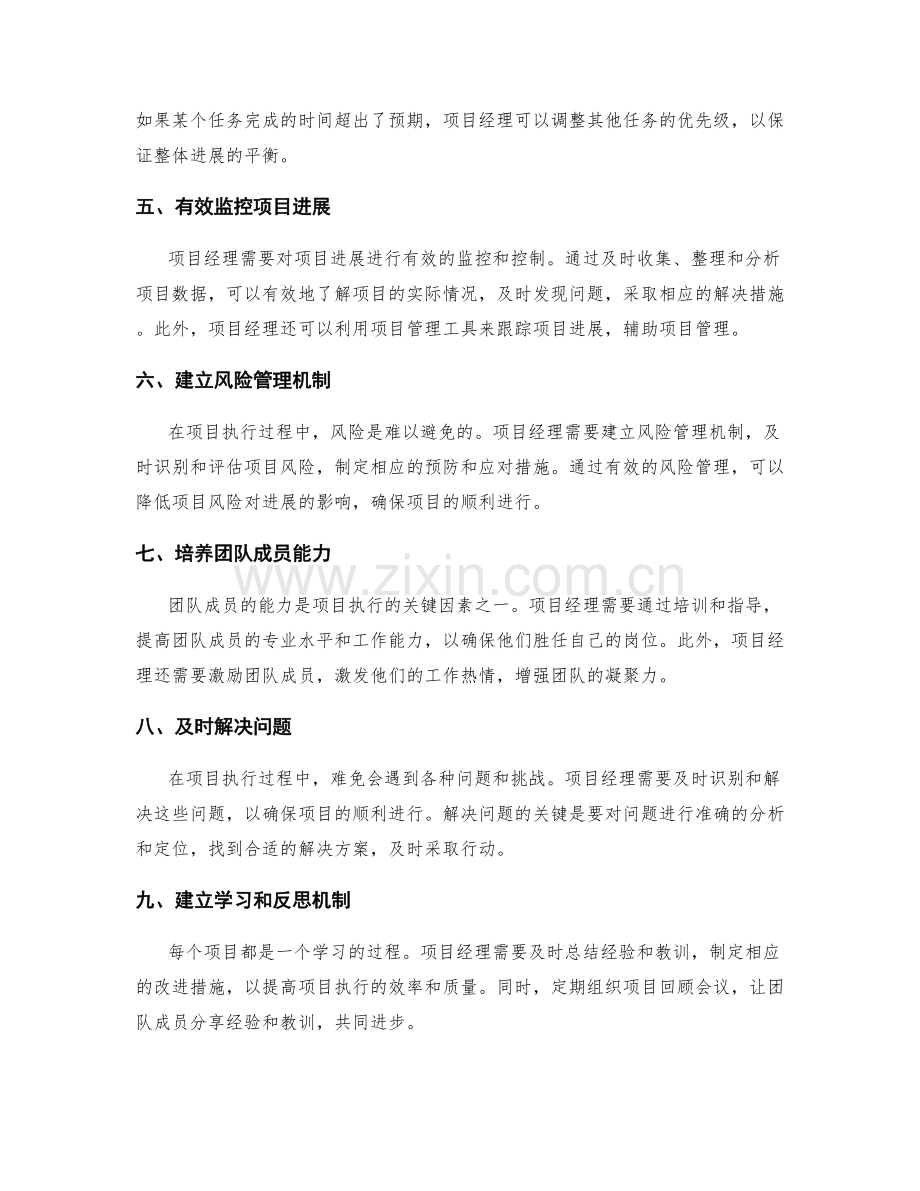 工作计划执行中的项目进展和问题解决.docx_第2页