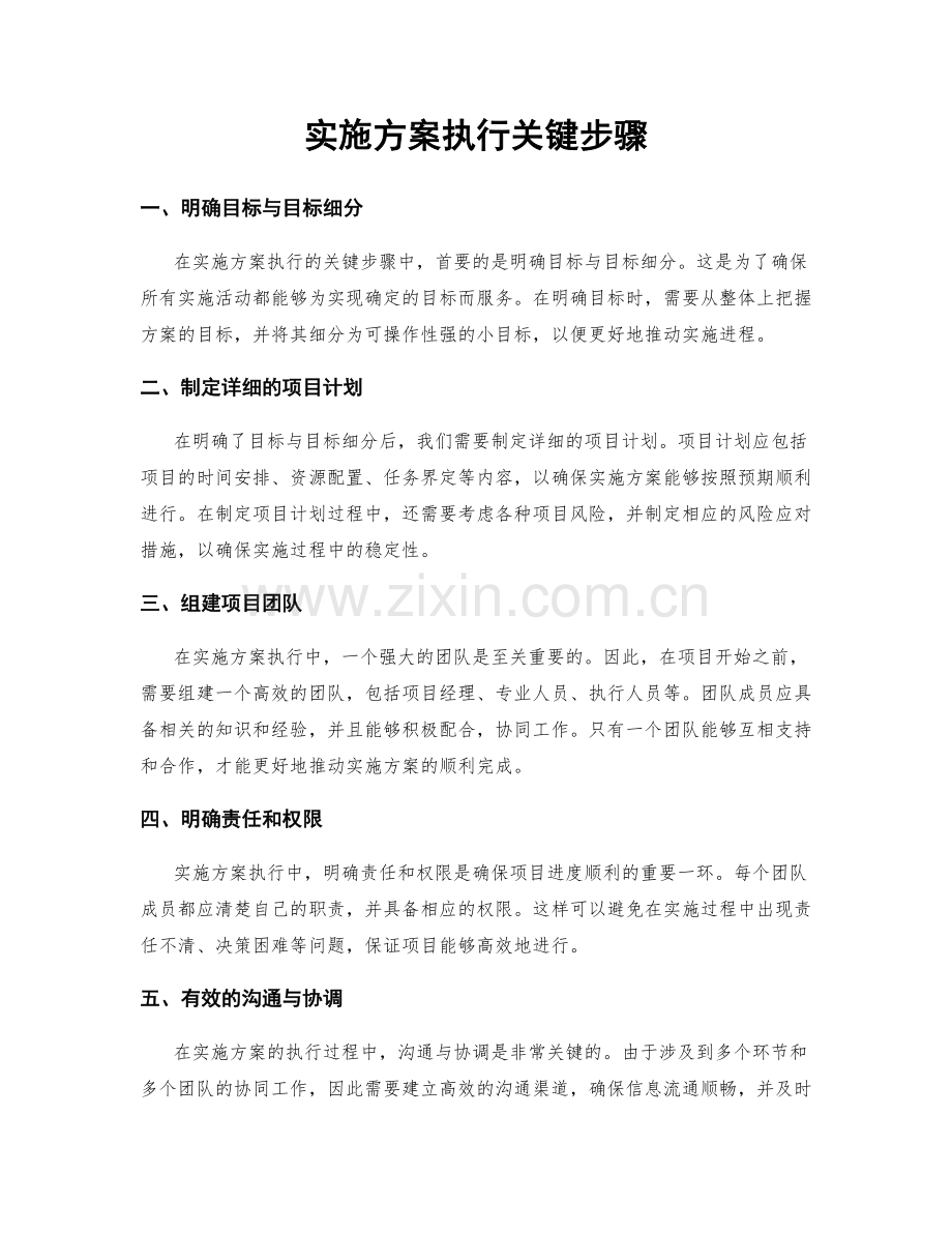 实施方案执行关键步骤.docx_第1页