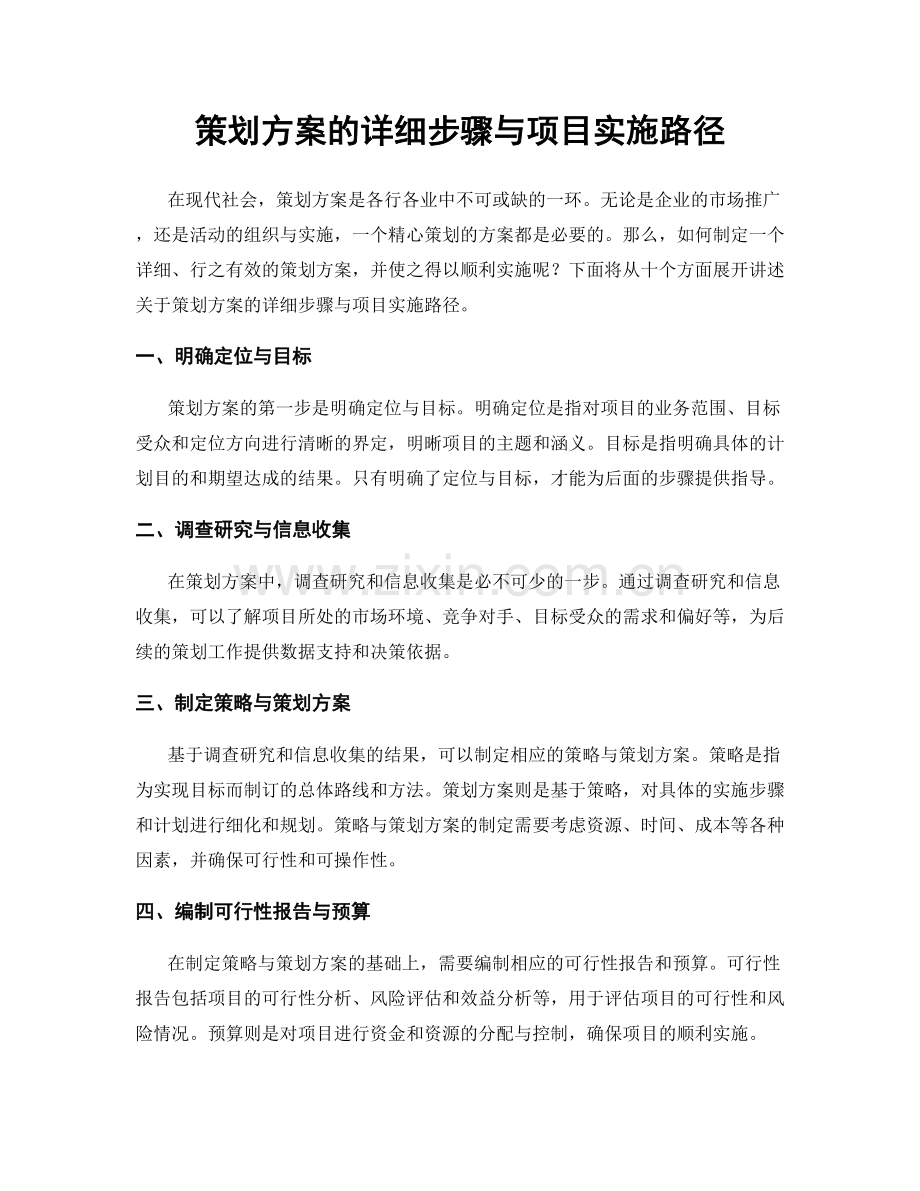 策划方案的详细步骤与项目实施路径.docx_第1页