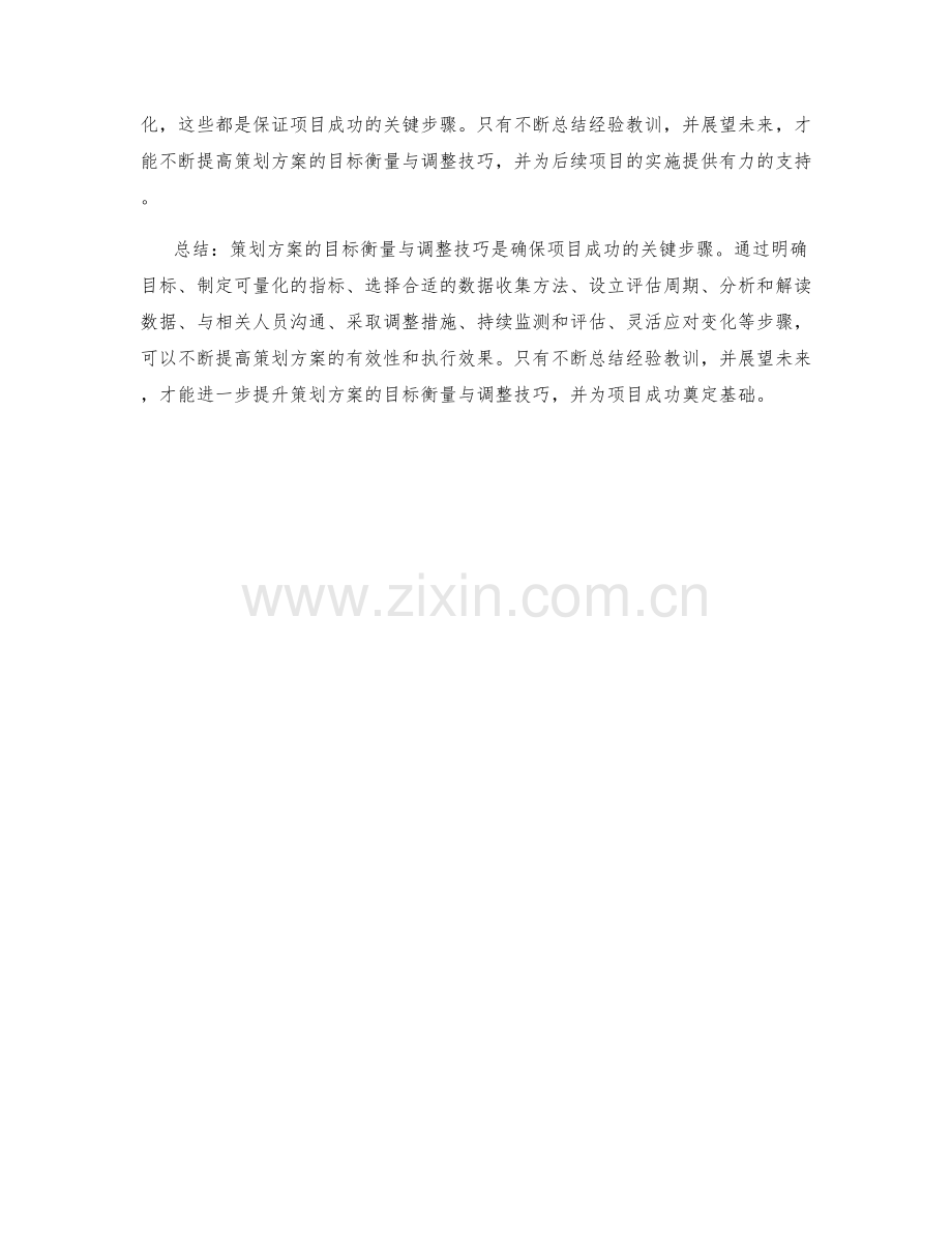 策划方案的目标衡量与调整技巧.docx_第3页