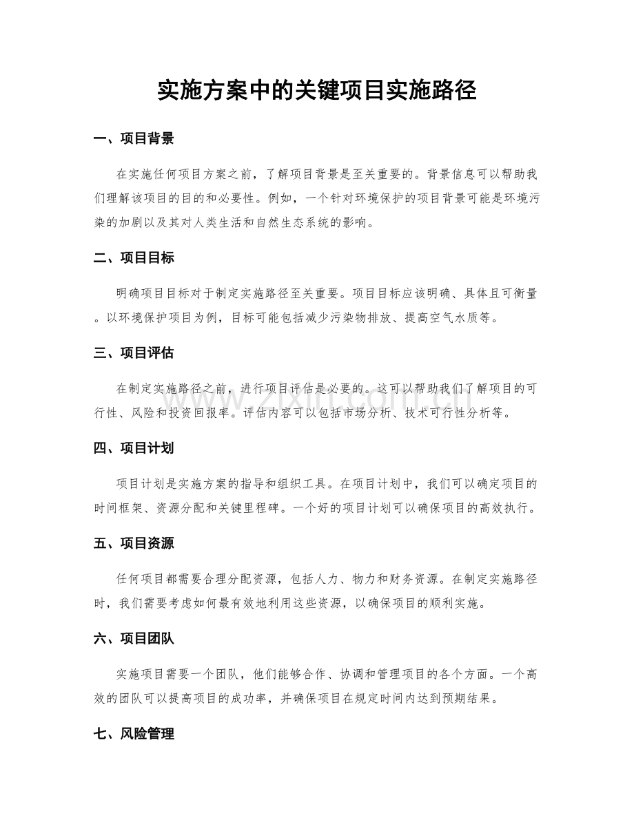 实施方案中的关键项目实施路径.docx_第1页