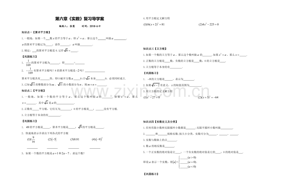 实数复习专题导学案.doc_第1页