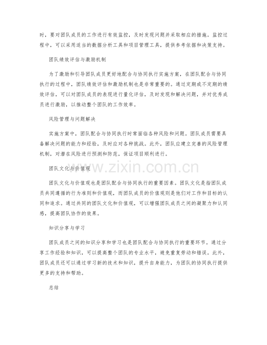 实施方案中的团队配合与协同执行.docx_第2页