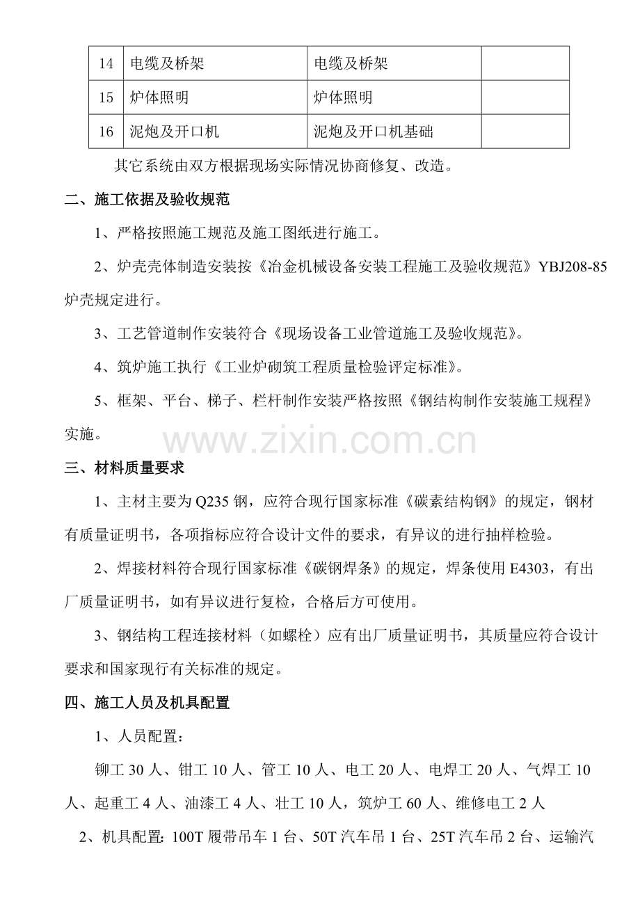 XXXX高炉大修施工方案.doc_第2页