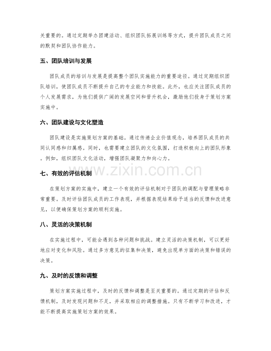 策划方案实施中的团队调配与管理策略.docx_第2页