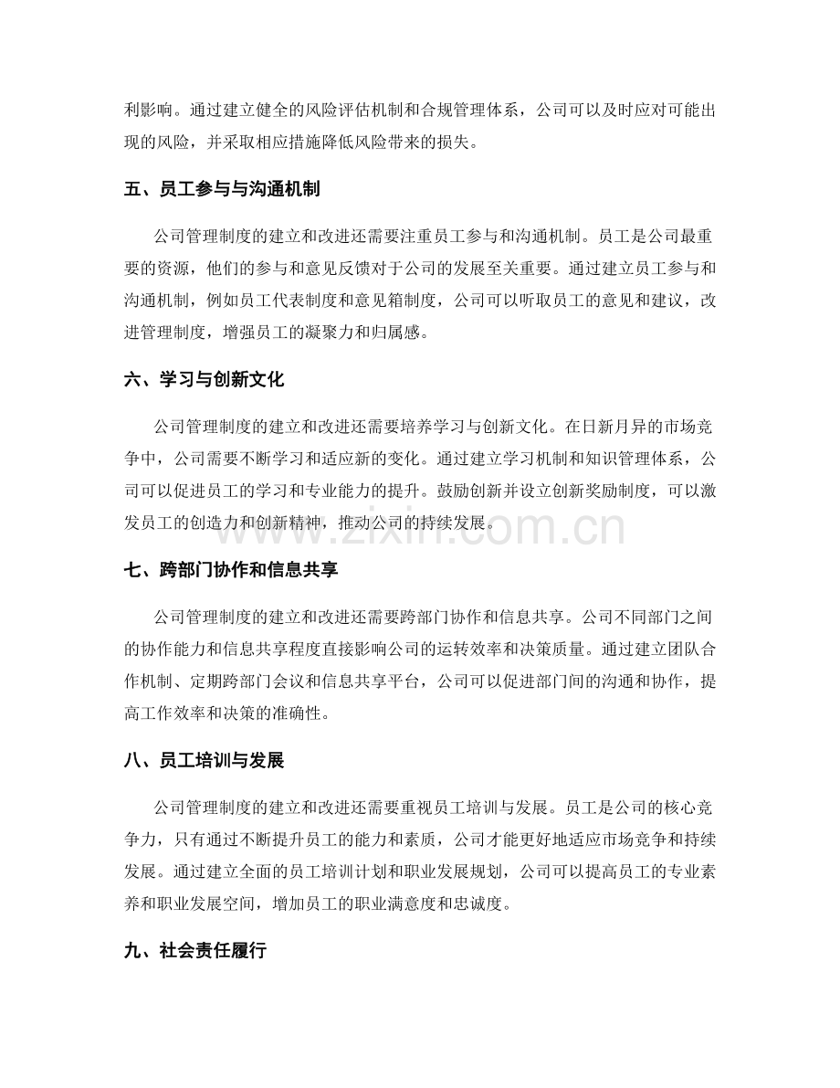 公司管理制度的建立与改进实践.docx_第2页