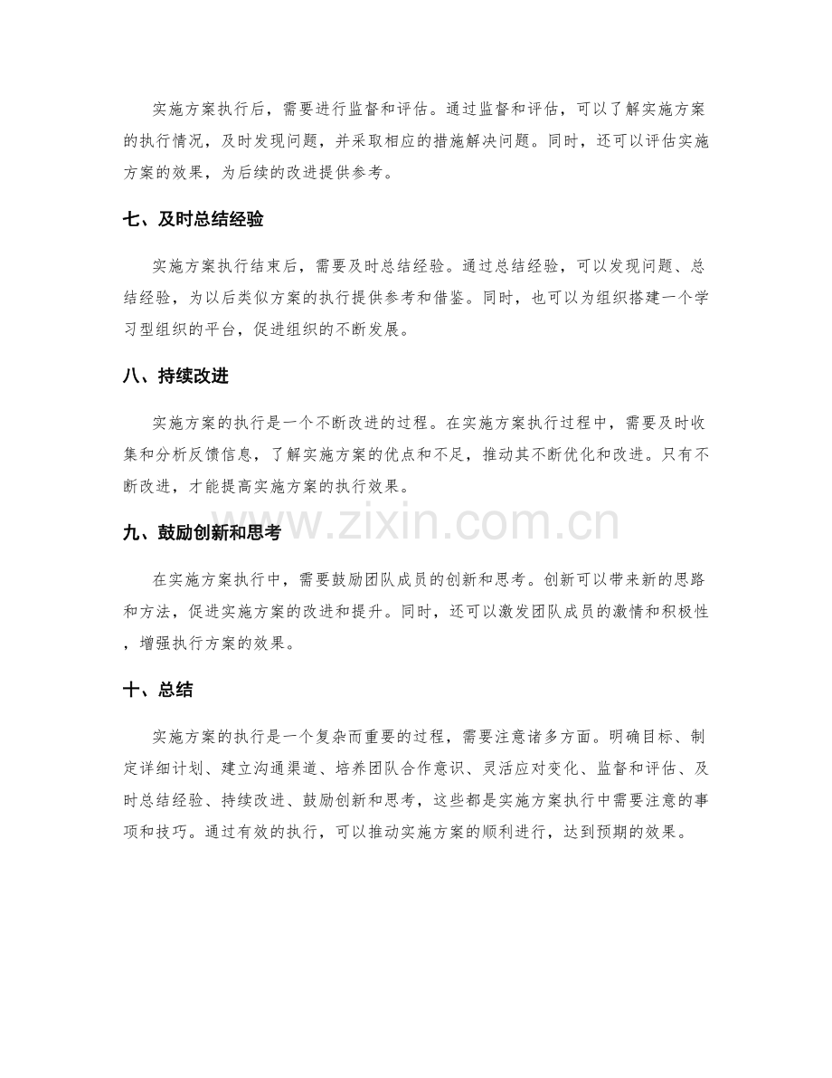 实施方案执行中的注意事项和技巧.docx_第2页