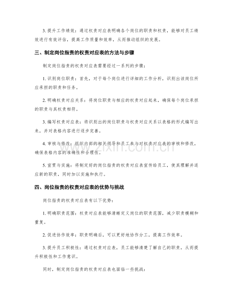 岗位职责的权责对应表制定.docx_第2页