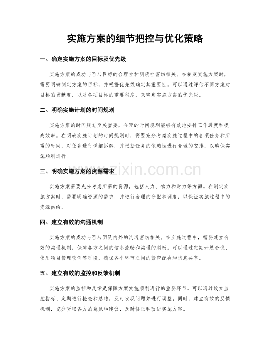 实施方案的细节把控与优化策略.docx_第1页