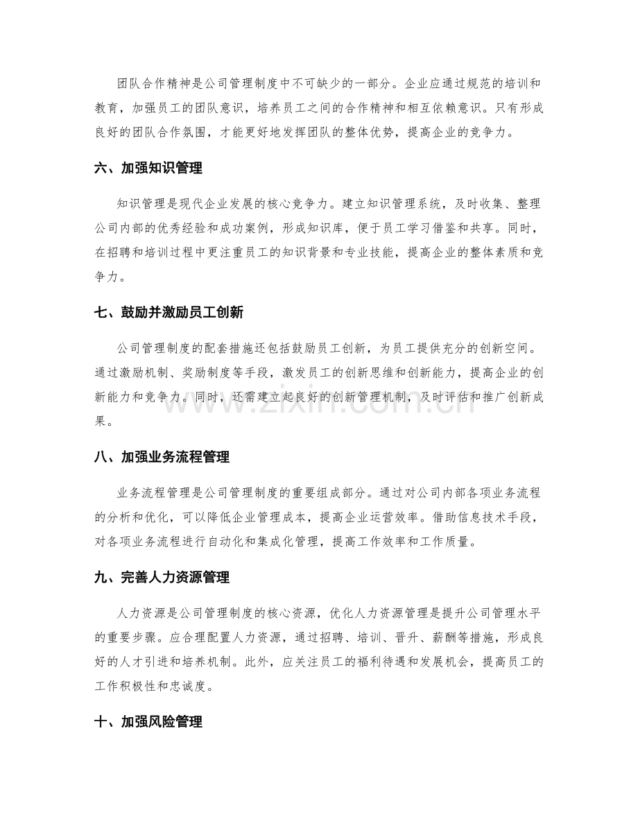 公司管理制度的配套措施与优化.docx_第2页