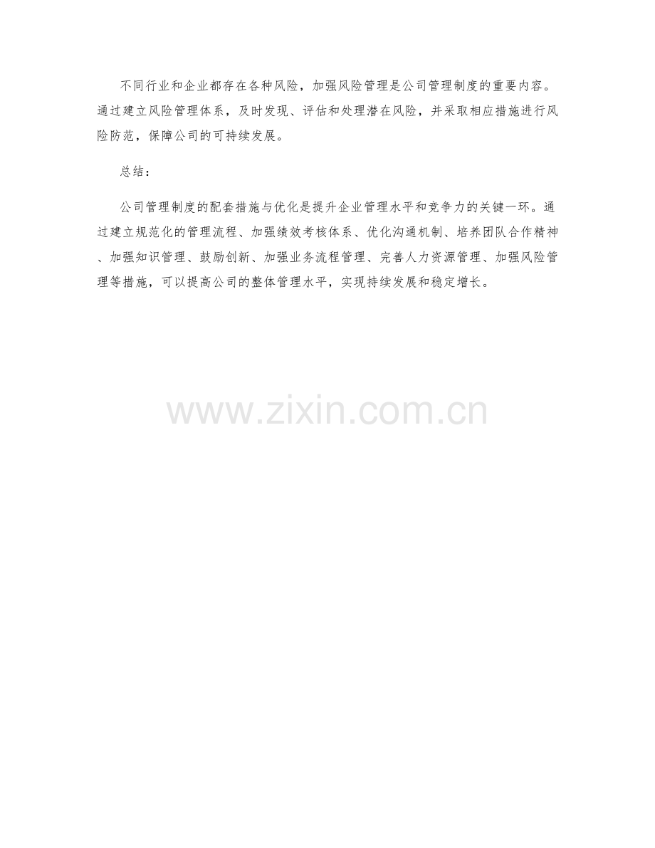 公司管理制度的配套措施与优化.docx_第3页