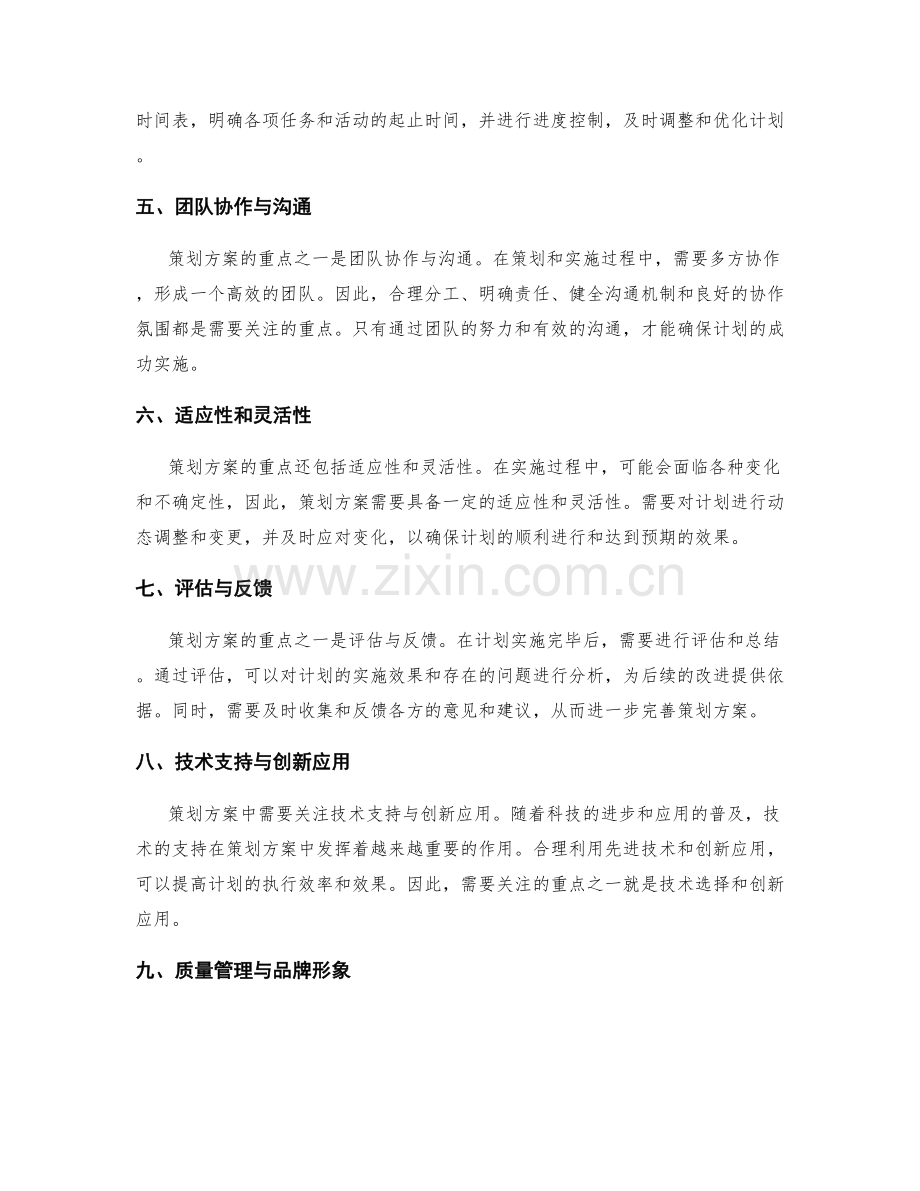 策划方案的重点与关注点.docx_第2页