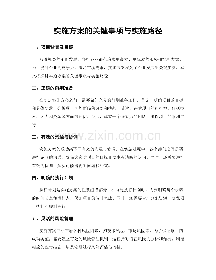 实施方案的关键事项与实施路径.docx_第1页