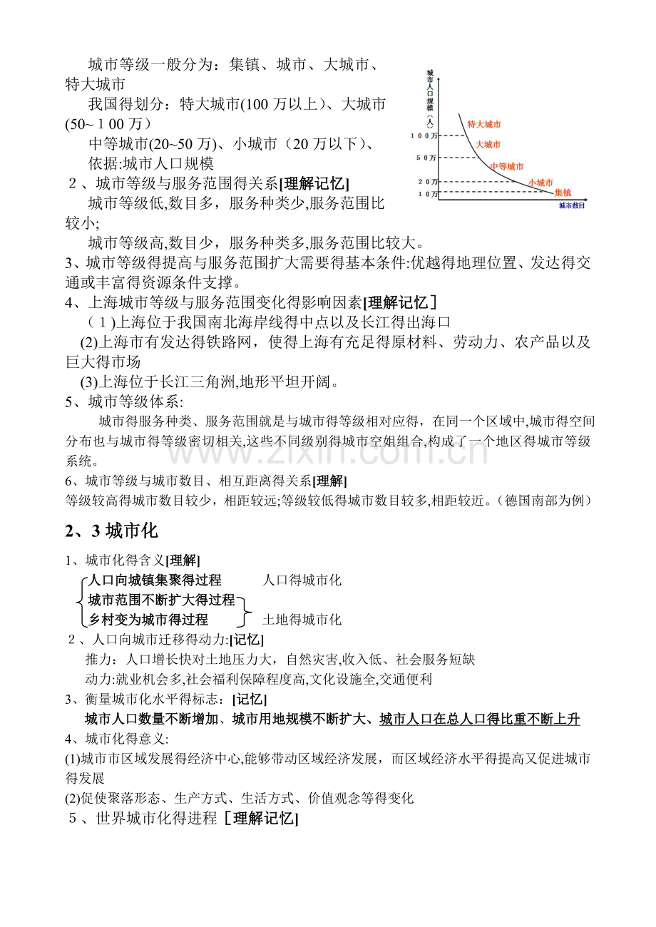 高一地理必修二第二章-城市与城市化知识点.doc_第2页