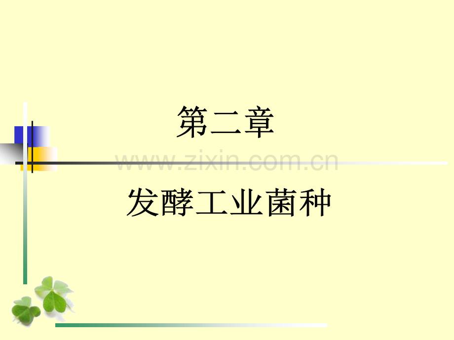 【发酵工艺学总论】第二章-工业发酵菌种.ppt_第1页