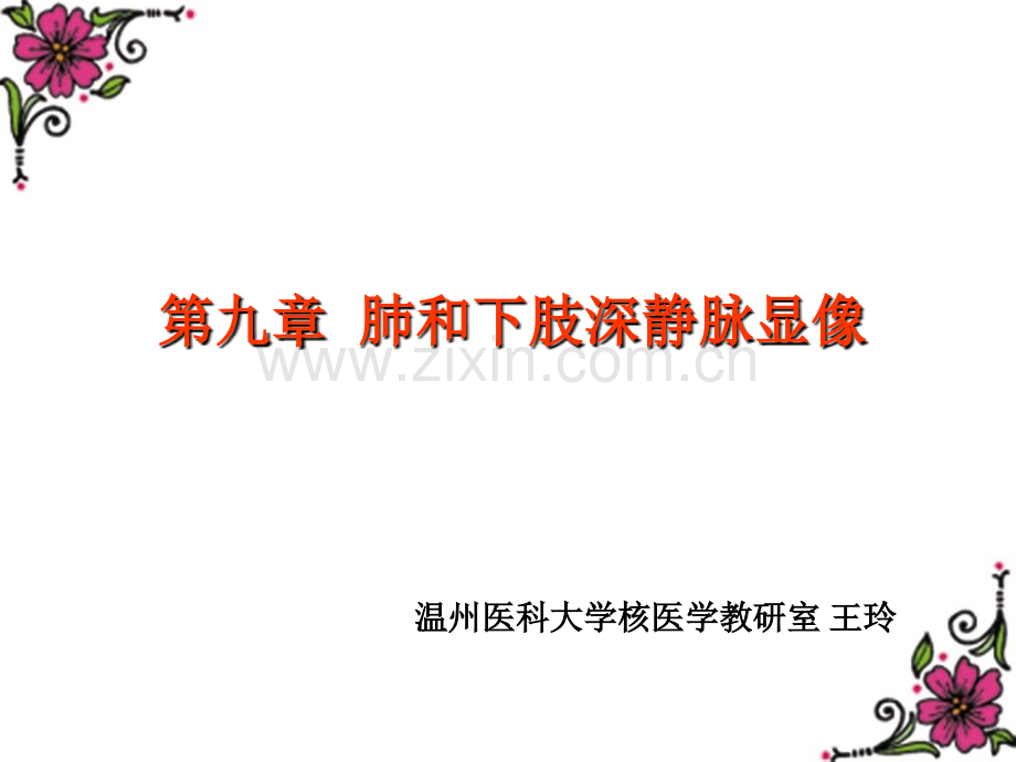 核医学-第九章-肺和下肢深静脉显像.ppt_第1页