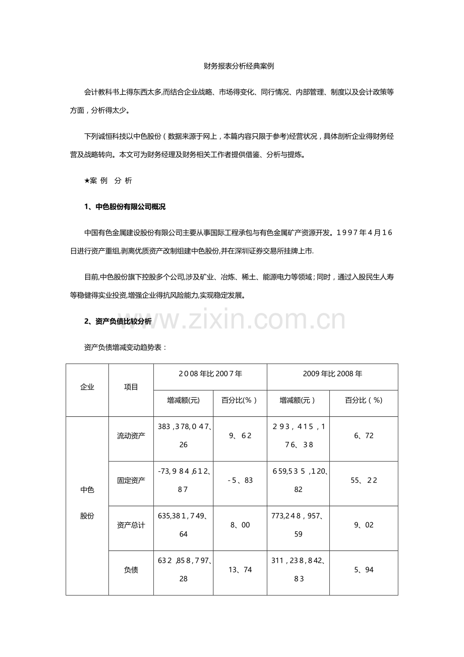 财务报表分析经典案例.doc_第1页